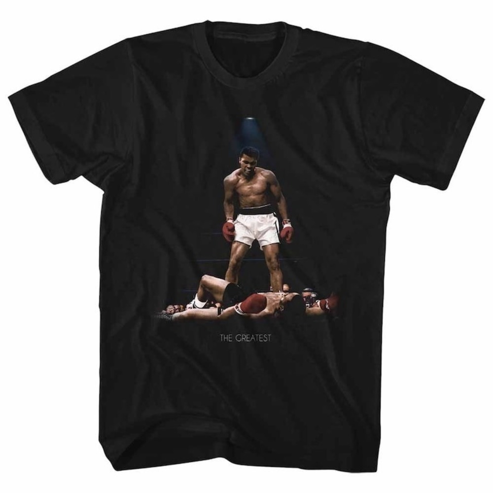 Muhammad Ali The Greatest All Over Again Reg Black Tshirt 1